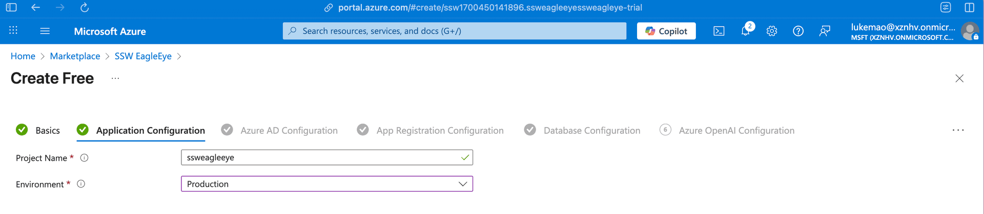 Application Configuration