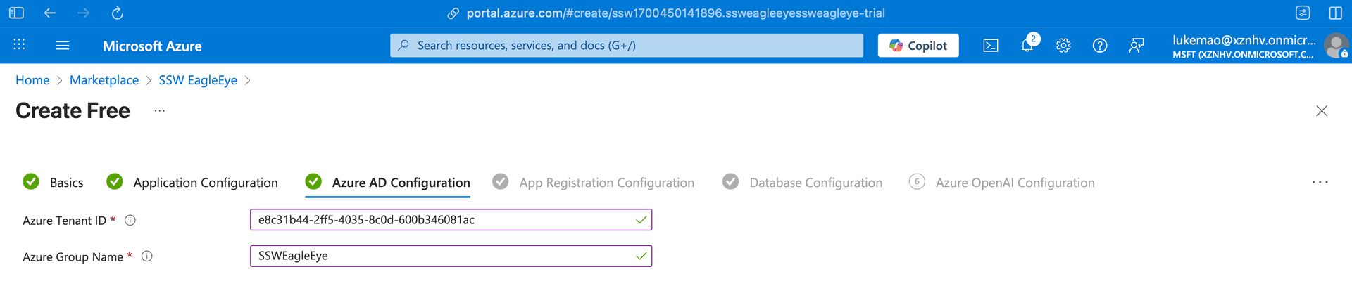 Azure AD Configuration