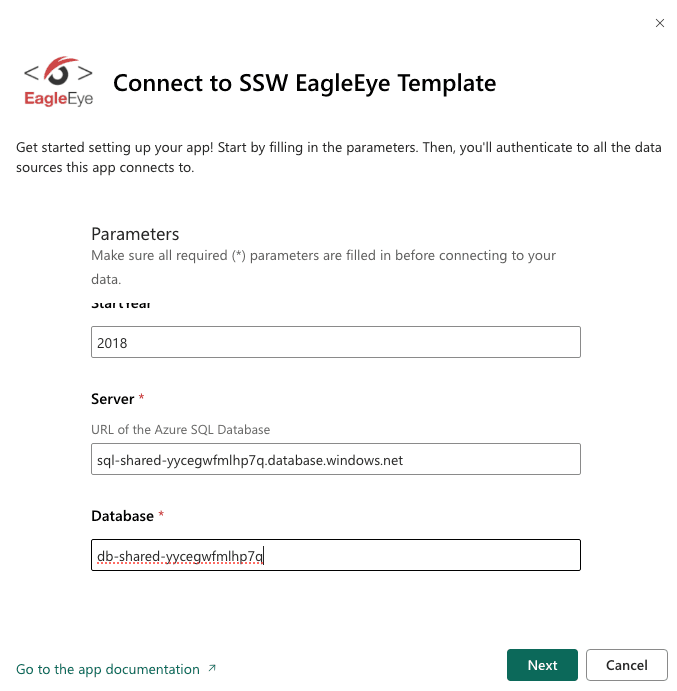 Power BI Database Details